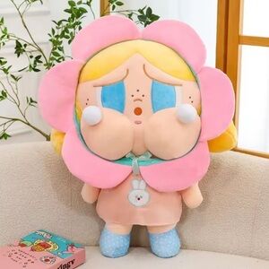 Cute Pink Flower Plush Doll NWOT